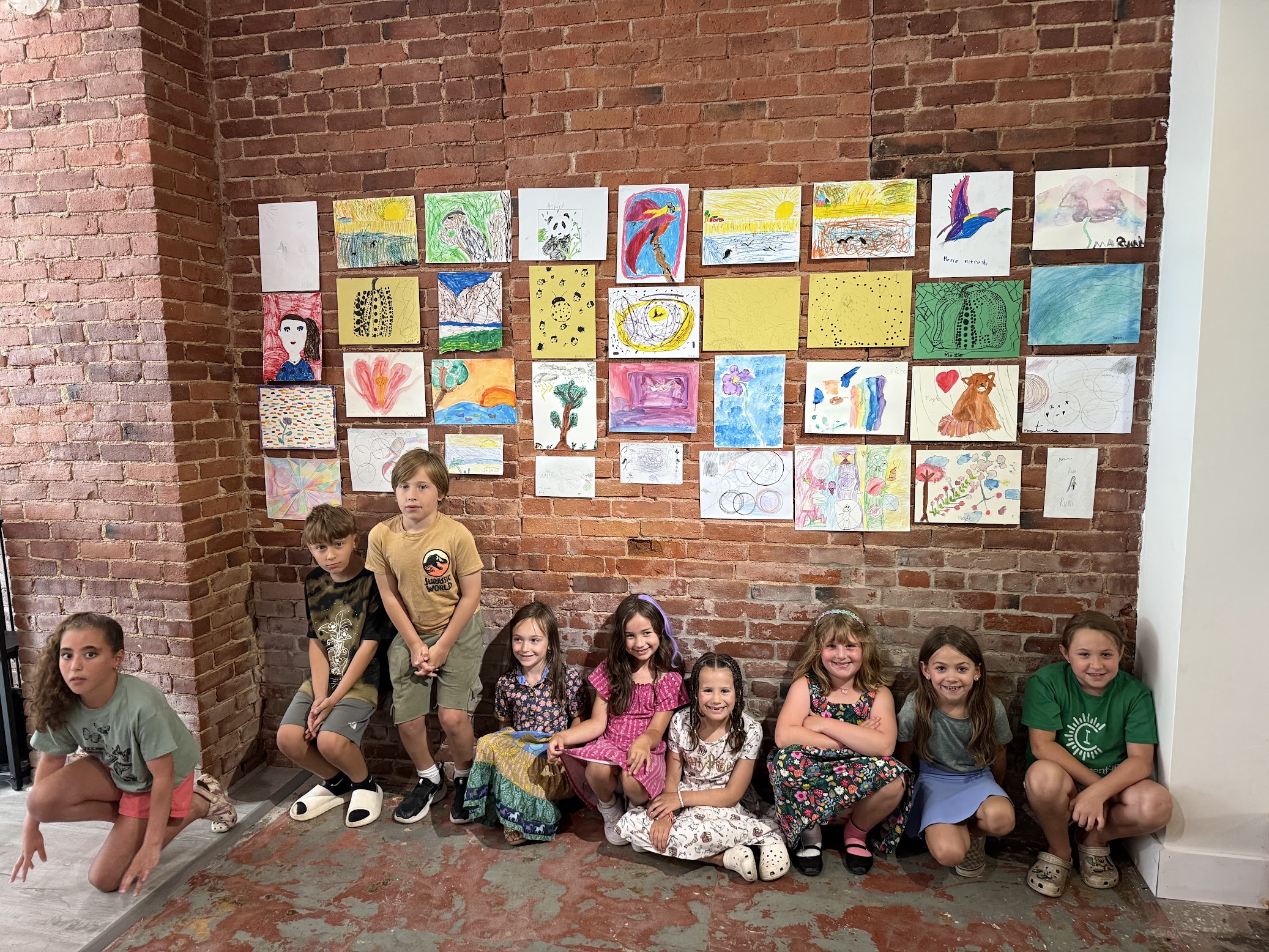 mini-exhibition at kids art Program Dover Aplomb