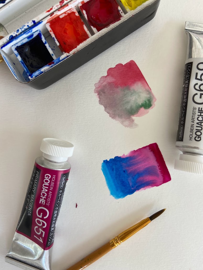 gouache paint